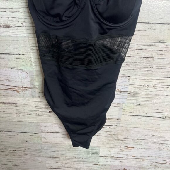 ASOS Black One-Piece Swimsuit size 6 - Picture 2 of 8